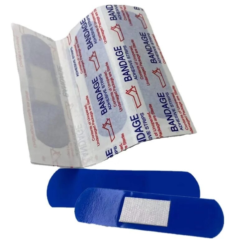 Blue Detectable Plasters Band Aid Waterproof For Kitchen 