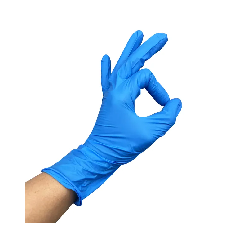 Powder-Free Blue Nitrile Food Handling Gloves