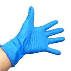 Powder-Free Blue Nitrile Food Handling Gloves